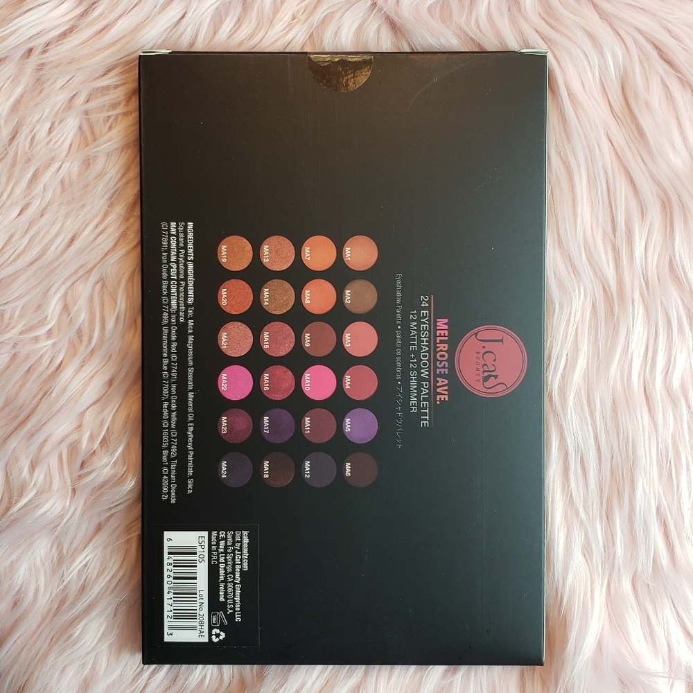 J CAT MELROSE AVE EYESHADOW PALETTE - Picture 3 of 3